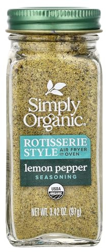 SIMPLY ORGANIC Organic Lemon Pepper Rotisserie Style Seasoning, 3.42 OZ