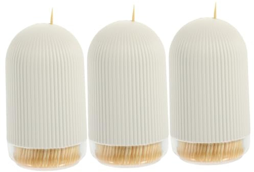 minkissy 3 Ensembles Set de Boîte de Dents Multi avec Étui de Rangement Jaune pour Soins Dentaires à et Restaurant