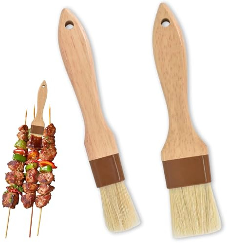 2PCS Pastry Brushes for Bread Dough BBQ Sauce Baking Cooking