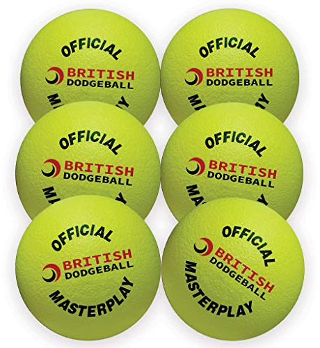 Play-Sport Dodgeball en mousse – Lot de 6 (jaune) – Approuvé par British Dodgeball