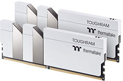 Thermaltake TOUGHRAM White DDR4 3200MHz C16 16GB (8GB x 2) Memory Intel XMP 2.0 Ready with Real-Time Performance Monitoring Software R020D408GX2-3200C16A