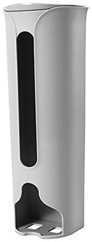 Guangcailun Kitchen Wall-Mounted Plastic Bag Storage Holder Garbage Pouch Saver Organizer Dispenser plastic bag dispenser wall mounted, Gray