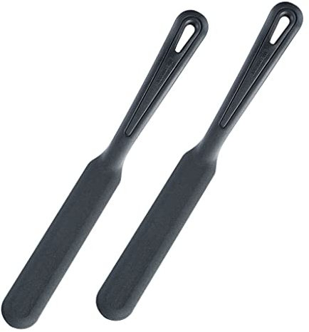 Westmark 2 spatules à crêpes résistantes à la chaleur jusqu'à 270 °C en PPA, longueur : 33 cm chacune, noir 286622E5