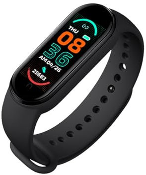 Nicoone Smart Armband,wasserdicht Sportarmband mit Farb-Touchscreen, Blutsauerstoff, Herzfrequenz-Monitor, Aktivitätstracker, Schrittzähler, Schwarz