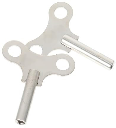 ANDRESLAD Uhrenbeweger-Schlüssel Schlüssel zum Aufziehen von Uhren starker und robuster Stahl für antike Schreibtisch- und Holzuhren 4 4 mm breit
