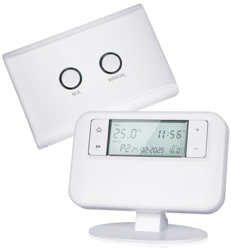 ESRTP4RF+ Wireless Programmable Thermostat – Adjust indoor temperature via programming, intelligently manage heating systems, and promote energy efficiency