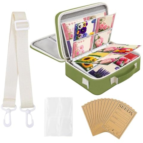 Classeur Organiseur De Stockage Pour Conteneur Avec 20 Enveloppes Incluses | 30 feuilles protecteur de stockage pour jeunes plants de jardin pour amateurs seniors professionnels préparation planta