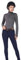 Preto Damen Mädchen Young Rider Base Layer Top – langärmelige athletische Thermo-Shirts – Reitbekleidung und Ausrüstung zum Reiten (Grau/Marineblau), Grau/Marineblau, Small Mehr