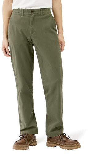 Amazon Essentials Men's Straight-Fit Casual Stretch Chino Pants, Tan, Olive, 42W x 28L