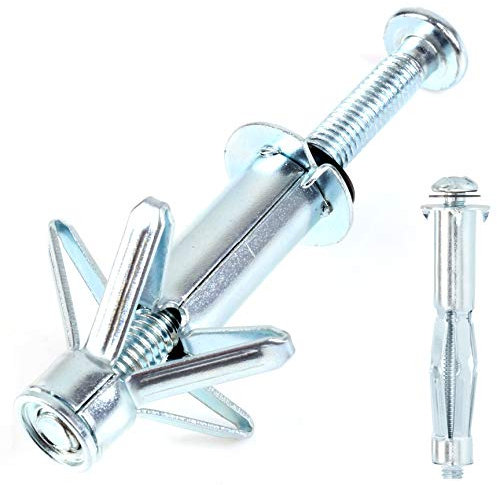 20x Cavity Anchors (M6 x 65mm) Hollow Wall Mounting Fixing Bolt Stud Screw for Plasterboard