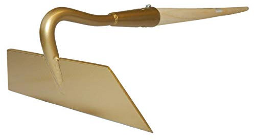 SHW-FIRE Spargelhacke 18 cm breit - Trapezform, mit Holzstiel - Ideal fürs Spargelfeld