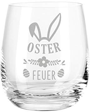 Leonardo Teelicht Windlicht im Osterfeuer Design - Osterdeko als Geschenkidee zu Ostern - Oster Geschenke die brennend gut ankommen - Licht & Feuer