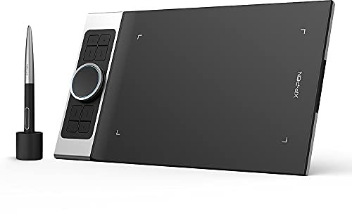 XP-PEN Deco Pro SW Grafiktablett Bluetooth Pen Tablet 9 x 5 zum Malen und Fotobearbeitung Zeichentablett mit Neigung 8 Tasten und 2 Scrollräder Ideal für Home-Office & E-Learning