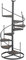 Asixxsix Plant Stand, Modern Indoor Multiple Decorative Plant Shelf Spiral Staircase, Durable Stable Large Plant Rack with Bottom Disc for Window, Garden, Balcony, Living Room, Garden