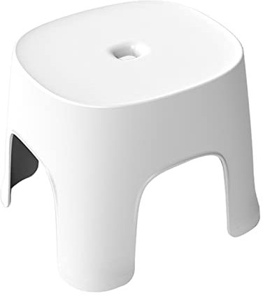 F Fityle Sgabello da Bagno Sedile per Doccia Sgabello per Cambio Stabile Portatile Multifunzionale per Doccia per Soggiorno Comodino da Bagno Adulti e, Bianco