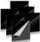 6 Stück Schwarze Acrylglasplatten 15 x 15 cm, 1.7 mm Dicke Kunststoffplatten für Display, Bilderrahmen, Malerei und DIY-Projekte