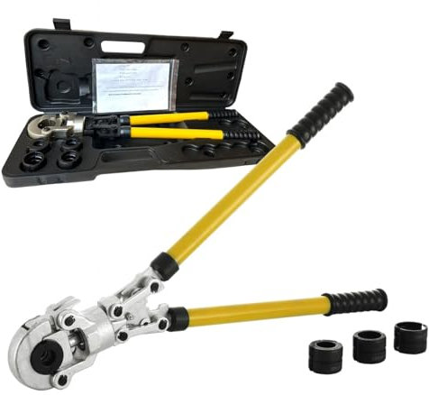 Pinza Crimpatrice Pressatrice Manuale per Multistrato con Matrici 16 20 26 32mm, per raccordi idraulici e diametri multistrato