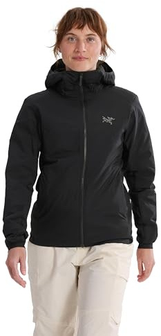 Arc'teryx Atom Hoody Women's - Redesign | Lightweight Insulated Jacket for Women with Hood | Moisture and Wind Resistance | Black, Medium