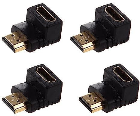 Lbvzxkad 4X Adattatore Ad Angolo Retto A 90 Gradi (Parte Inferiore) Nero