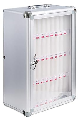 TOOSOAR Armario de Almacenamiento para Teléfono Móvil,con Numeración y Cerradura, para Aulas, Exámenes, Trabajo en Fábrica (36 Ranuras)
