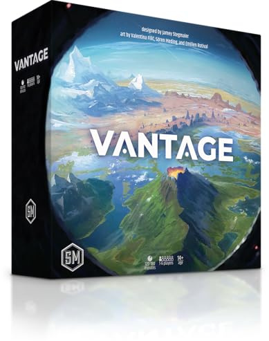 Stonemaier Games Vantage, kooperatives Open-World-Brettspiel, ab 14 Jahren, 1-6 Spieler, 120-180 Minuten Spieldauer