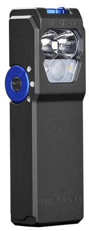 IMALENT GR36 Lampe torche EDC la plus lumineuse 2800 lumens avec clip, USB-C rechargeable, 3-en-1 UV + Blanc froid + Blanc chaud, 486m portée, queue magnétique, pour camping, randonnée