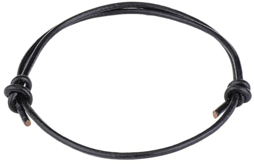 CALFOVERA Pulsera Minimalista de Piel de Vaca Hecha A Mano para Hombre, Brazalete Ajustable de Cuero Genuino, Cordón Fino Y Sencillo, Novio O Hombre, Suministros