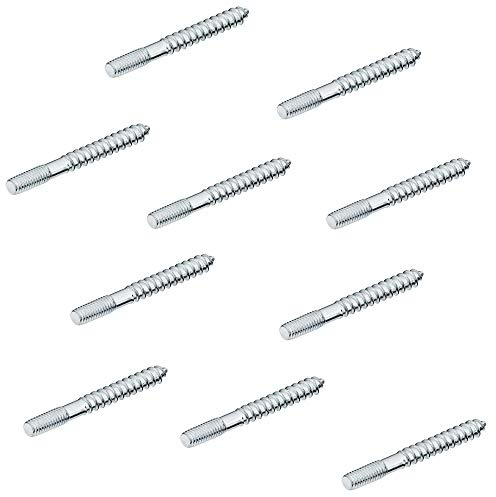 Gedotec Vis à double filetage M4 pour bouton de meuble - poignées - crochets de vestiaire & ferrures | Vis de meuble M4 x 30 mm | Acier galvanisé