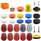 NYNM 120 Pack 75mm Polierscheiben für Bohrer Schleifzubehör Set mit 8mm und 6.35mm Schaft für Auto Polierer Wachs Versiegelung Glanz, Schleifscheiben umfassen 80-3000#