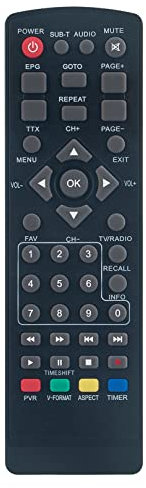 VINABTY FTA530C Remote Control Replaced Fit For PremiumX FULL HD DIGITAL Cabel Receiver DVB FTA-530C FTA530C FTA540T DVB-T2 H.265 DVB-C H.264 HD 530C FTA DVB-C/C2 HD 540T FTA DVB-T/T2
