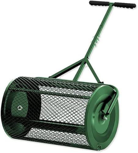 SONLED Épandeur de Mousse de Tourbe, épandeur de Compost de 61 cm, avec Longue poignée réglable, léger et Durable, pour Le Compost, la saleté, Le paillis, l'engrais, Le Sol