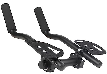 JISADER Barre de Repose-Bras de vélo en Alliage d'aluminium Rest Guidon pour vélos de Route, vélos de Triathlon, vélos pliants