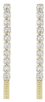 Ted Baker Mellsie Tennis Crystal Drop Earrings For Women (Gold/Crystal)