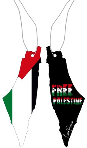 CME.Promo 2 x Free Palestine Profumatori per auto, tuning auto, ciondolo profumato per auto, set di alberi profumati