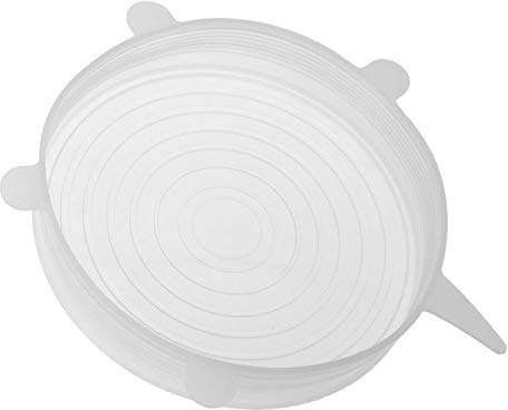 Kexpery Couvercles réutilisables en silicone extensible résistant à la chaleur (16 cm)