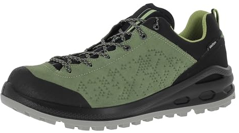 Schladminger Art. AICH Men leichte und komfortable Multifunktionsschuhe mit Wildleder Obermaterial und griffiger Laufsohle | Wanderhalbschuhe | Outdoorschuhe Green/Black EU 43