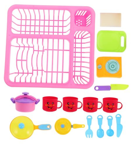 IMIKEYA 1 Set Kinderküchenspielzeug Küchenspielset Kinderküchenzubehör Küchengerätspielzeug Kinderspielküchenzubehör Staubsaugerspielzeug Mini Schneidebrett Aus Kunststoff