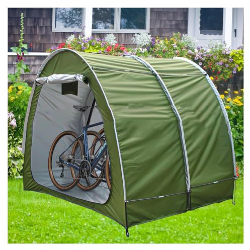 Fxiaobin 2 PCS Box Biciclette può Essere Giuntato Box Biciclette per Mobili da Giardino,Biciclette,Moto Casetta Porta Attrezzi da Giardino Casette da Giardino,Green