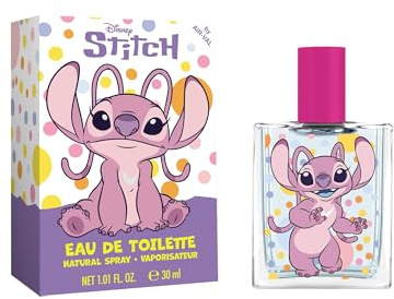 Disney Lilo & Stitch Angel – Eau de Toilette für Kinder 30ml – Sanfter & fruchtiger Duft – Geschenk für Mädchen oder Jungen – Illustrierte Flasche – Ideal für Geburtstag, Weihnachten