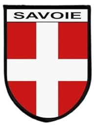 Ecusson Patch Drapeau savoie Tactique Imprime Bord Brode Auto-Agrippant