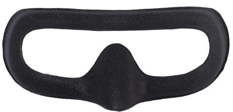 Greensen Ögonkudde för Avata2 Goggles 3, Ansiktskuddfodral med Mjuk Svamp med Krok och ögla Säker Passform, Anti-slip Skumplastvaddering för Flygkomfort och Enkel Justering (Svart)