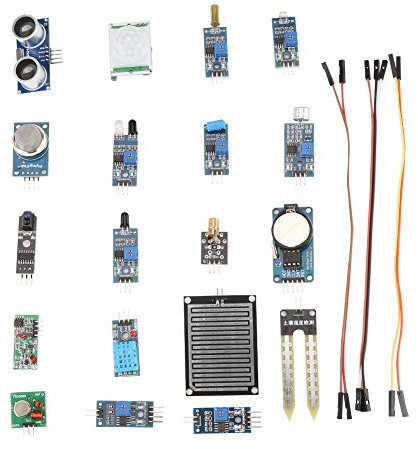 Richer-R Raspberry Pi Sensor Kit, 16-in-1 Sensor Module Board Starter Learning Kit for Raspberry Pi