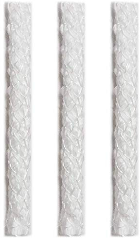 Firefly Fuels Tiki Torch Wick 3/8 – 3-Pack of 12 Fiberglass Replacement Wicks for Tiki Torches, Wine Bottle Lamps, Oil Lanterns, Citronella Candles, and Indoor/Outdoor Use