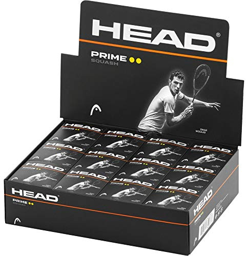 Sports Innovation Head Rime Squash Balls Double Yellow Dot Box of 12 squash balls