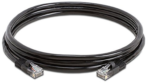 JAFSAL ONLINE 10m-20m Cat5e (enhanced) High Speed Ethernet Cable – Lan Network Cable with RJ45 Connector Lead – Ideal for Internet, Router, Modem, Smart TV, PC and Laptop – 15m Black
