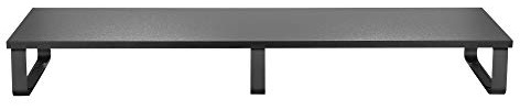 RICOO Supporto Monitor PC FS0112 Rialzo scrivania schermo piatto Piedistallo da tavolo per Laptop & Portatile Base Stand 100 x 26 x 12 cm Nero