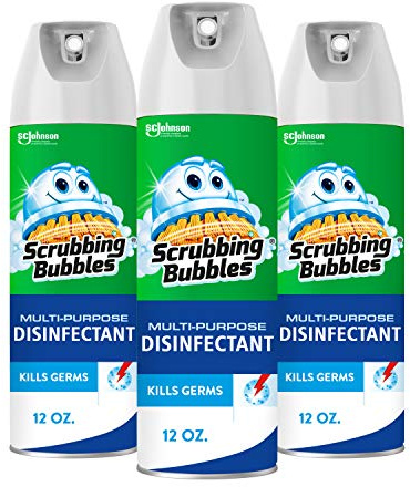 Scrubbing Bubbles Multi-Purpose Disinfectant Spray, 12 oz (Pack of 3)