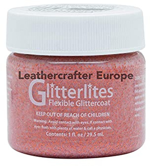 Angelus Glitterlites Acrylic Leather Paint 1oz (30ml) (Orange)