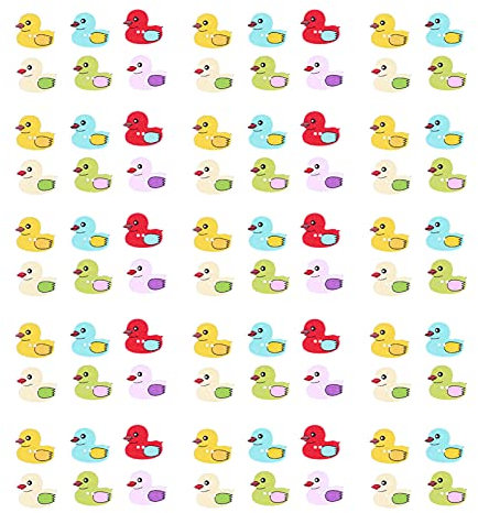 50Pcs Bottoni in Legno Fai da Te Bottoni per Arti Decorazione Fatta a Mano Fai da Te Artigianato Cucito Scrapbook Accessori per Vestiti Simpatico Cartone Animato Modello Anatra Bottoni per Artigianato