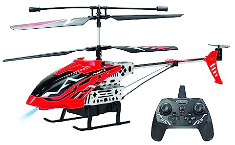 FLYBOTIC - Sky Knight - Hélicoptère extérieur 43 cm enfant et adulte - Technologie 2.4 Ghz - Effets lumineux - Usage Intérieur/Extérieur - 3 canaux de vol - Gyroscope intégré - Dès 14 ans